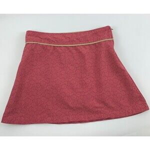 Kavu Nylon Short Skirt Side Zip Pink Swirl Pattern Active Inside Pocket Womens 4